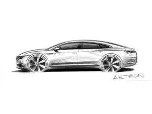 Design sketch of VW Arteon
