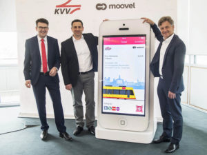 The ‘KVV.mobil powered by moovel’ mobility app is open to all transit authorities and agencies in Karlsruhe.