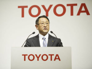 Toyota president and CEO Akio Toyoda