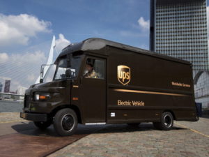 The smart grid technology means UPS can now switch all 170 of its delivery vehicles for its London site to EVs.