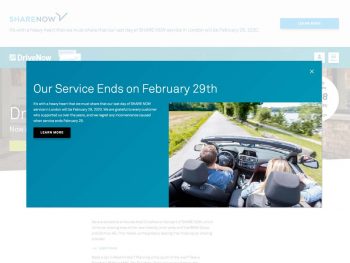 DriveNow UK will close its London operations on 29 February 2020